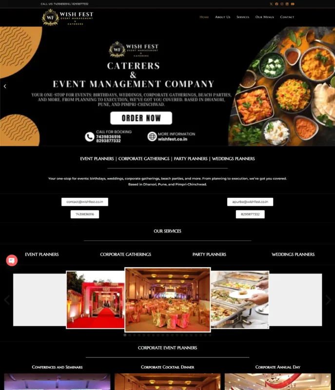 Wishfest - Caterers & Event Management Company